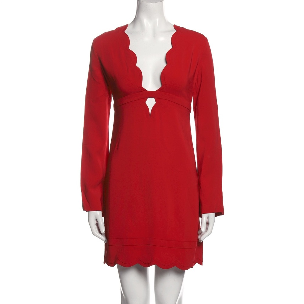 A.L.C. Plunge Neckline Mini Dress